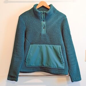 Spyder SKI - Emerald green Quarter Fleece - Small